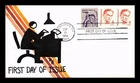 US COVER RH CACHET WALTER LIPPMANN FIRST DAY OF ISSUE COMBINATION
