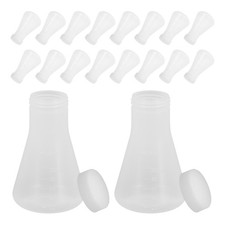  Lot de 20 fioles Erlenmeyer : fioles coniques en plastique de 100 ml avec