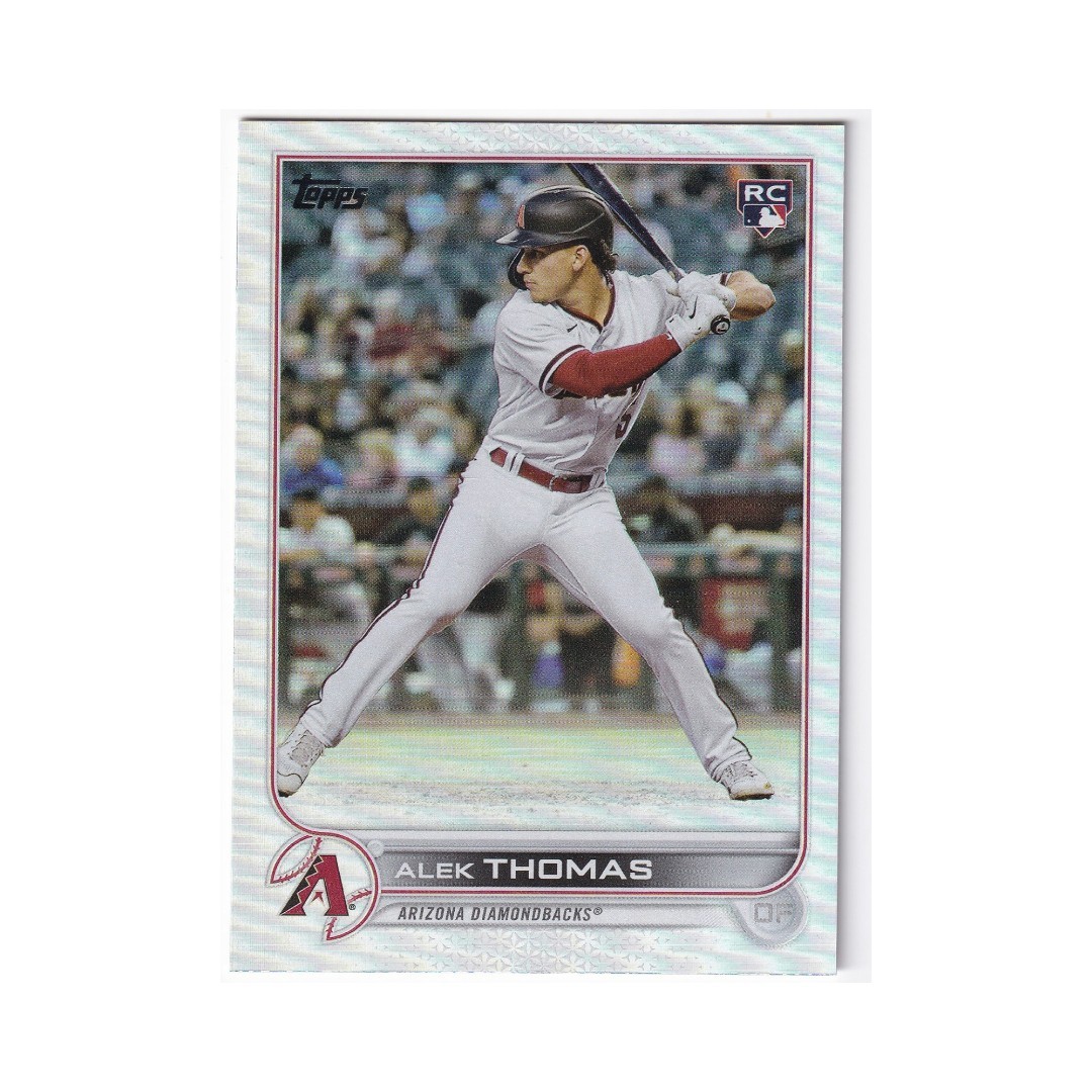 Alek Thomas 2022 Topps Update US212 Rainbow Foil Card RC Arizona Diamondbacks