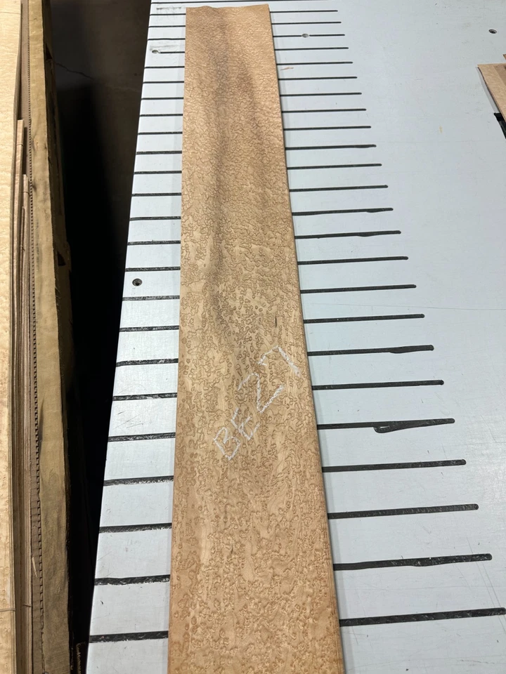 Chapa de madera cruda de arce Birdseye 2 hojas 46" x 6"" BE27 Foto 3 de 4