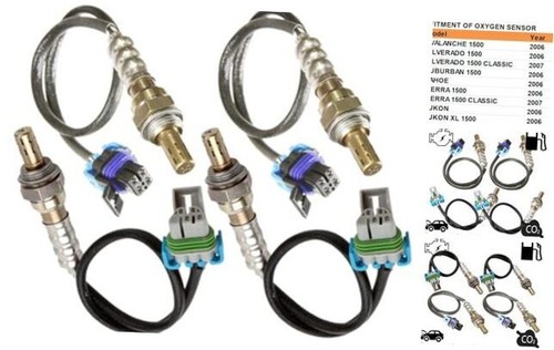 2 Pairs Oxygen O2 Sensor for 2006 Chevy AVALANCHE 1500 TAHOE GMC SIERRA 1500