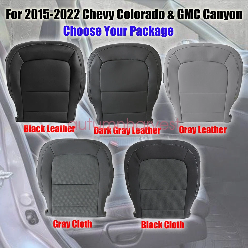 Capa de assento inferior para motorista/passageiro Chevy Colorado e GMC Canyon WT 2015-2022 - Imagem 3 de 4