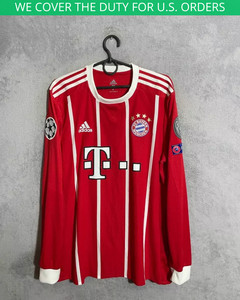 Benko Bayern Munich UCL Match Worn Home football shirt 2017 - 2018 Adidas Men L