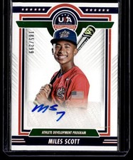 Miles Scott 2022 Panini Stars & Stripes USA Signatures Blue Ink /399 #ADP1-MS