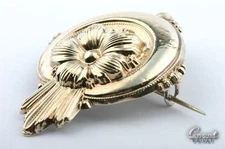 Brooch Biedermeier Time Antique Jewellery Pin Handarbeit Antique