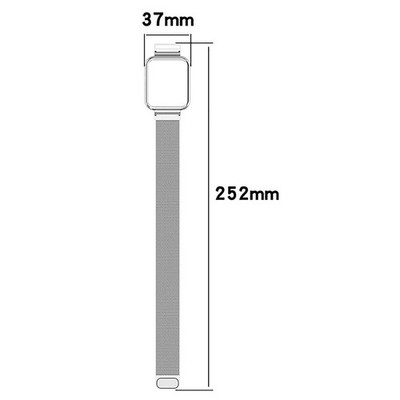 Watch Strap Mesh Band Wristband Metal Strap Belt Part for Redmi Watch 2 Lite