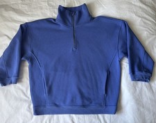 Lululemon Scuba Oversized Half Zip Sweatshirt Womens M/L Blue Funnel Pullover