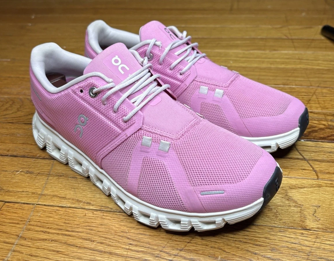 On Running Cloud 6 Women's 9.5 Raspberry White Running Shoes 3WF10063013