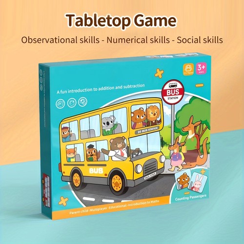 Bushaltestelle Tabletop Spiel Addition/Subtraktion Mathe Spiel pädagogisches Vorschulspiel - Bild 13 von 14
