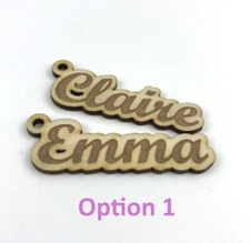Custom Name wood Keychain Personalized laser engraved