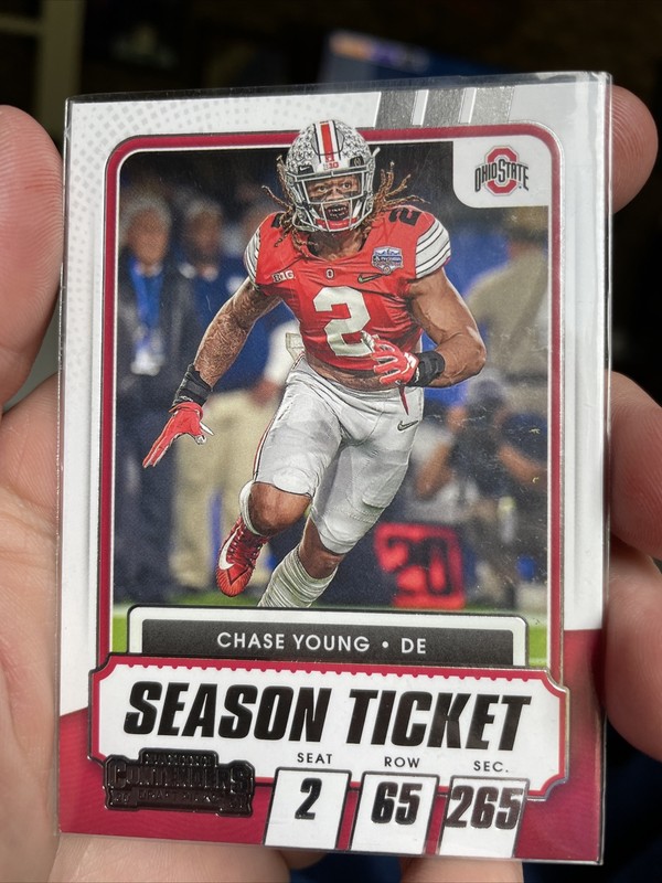 2021 Panini Contenders Card Of Chase Young
