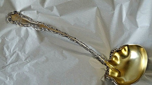 Sterling Silber große antike viktorianische Punze Schöpfkelle Louis XV von Whiting 1891 - Bild 1 von 12