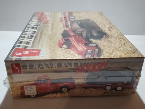 AMT Diamond In The Rough '53 Ford Pickup '40 Car Trailer Plastic Model Kit 1:25 - Picture 3 of 5