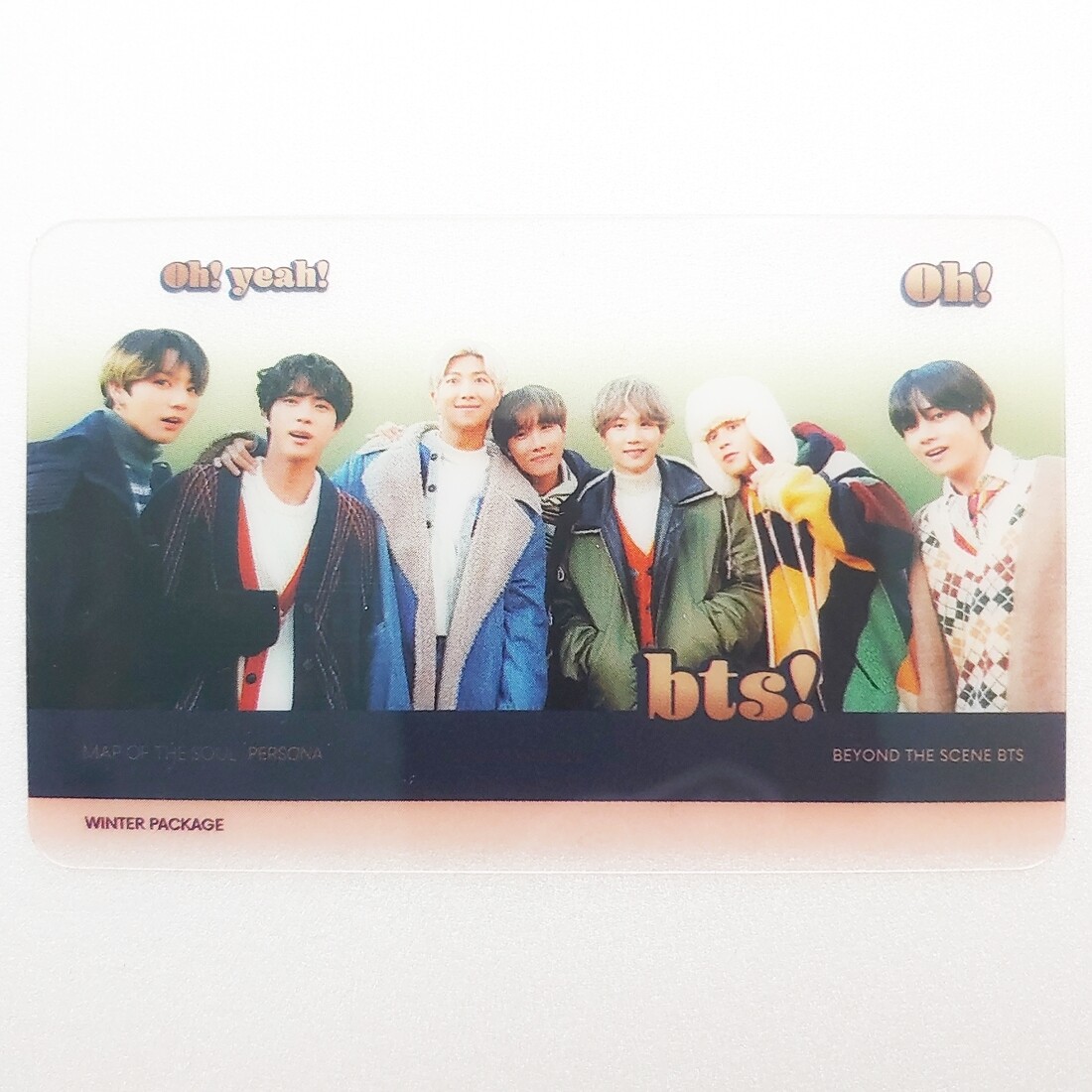 KPOP Goods Bangtan Boys Photocard BTS Transparent Photo