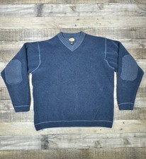 Tommy Bahama Sweater Mens Small Blue V Neck K...