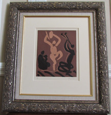 Pablo Picasso, Original linocut 50ex Signed in pencil  (Miro,Dali,Chagall,Degas)
