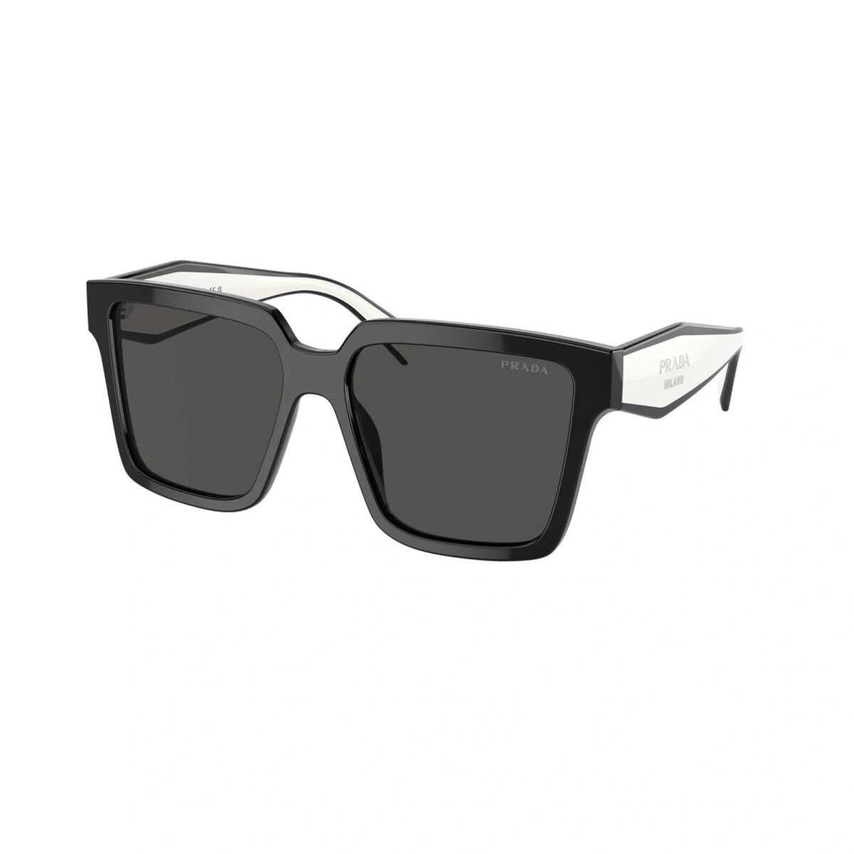【即発,国内手元在庫】PRADA PR 24ZS 1AB5S0 ロゴ サングラス PRADA PR 24ZS 1AB5S0 BLACK- DARK GREY LEN'S WOMEN'S