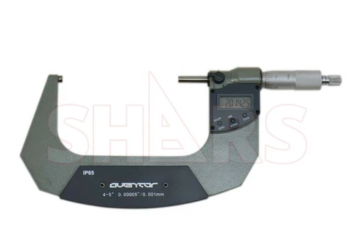 Aventor 4-5" IP65 Electronic Outside Micrometer 0.00005"/0.001mm Resolution M]
