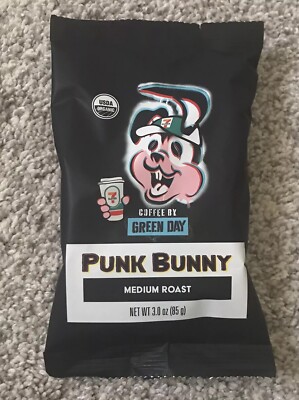 Green Day Punk Bunny Coffee 7-11 Exclusive Anniversary Blend NEW 3oz Bag Medium