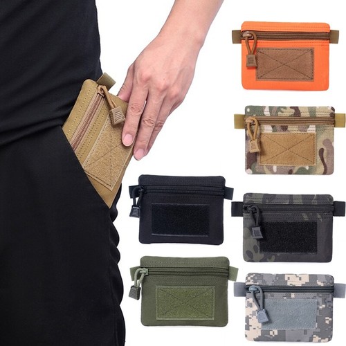 Tactical Mini EDC Molle Pouch Outdoor Wallet Portable Key Card Case Storage Bag - Picture 2 of 21