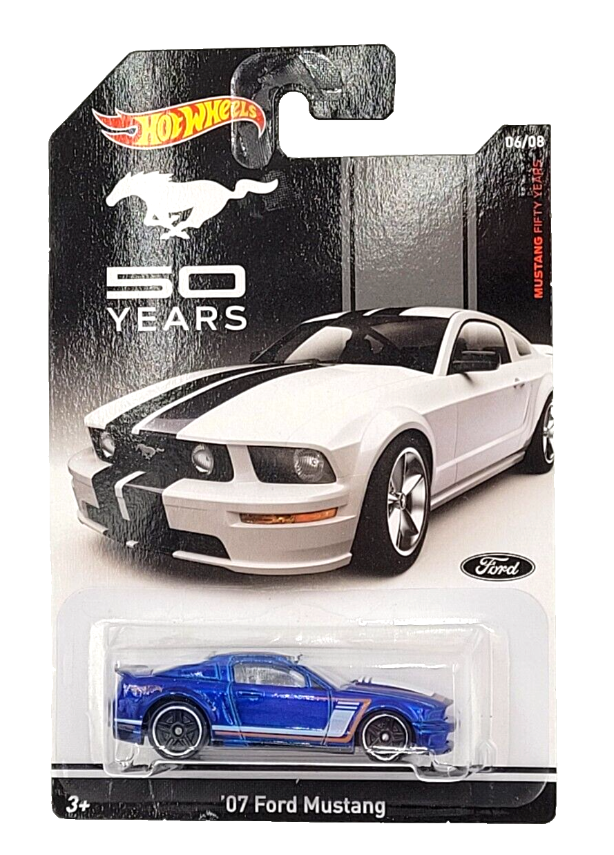 Hot Wheels 1967 Ford Mustang – Maßstab 1:64, Gelb Mit Schwarzen Streifen