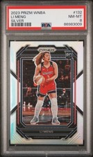 2024 WNBA Panini Li Meng RC Silver Prizm PSA 8!  POP 2 - Only 5 Higher!
