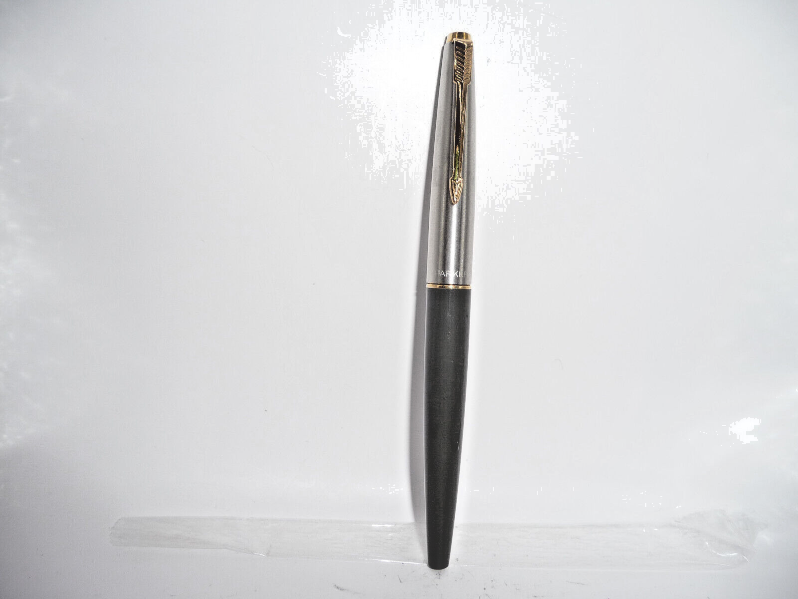 Parker Vintage 45 Cartridge Pen Gold Trim --Gray-- medium--working | eBay