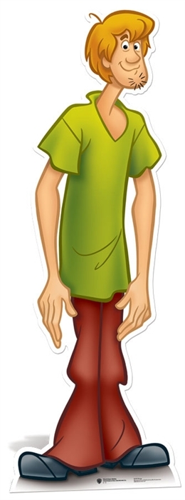 Shaggy Cardboard Cutout Stand Up from Scooby Doo Great for Children's Parties