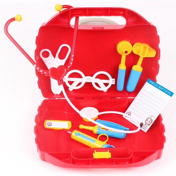 Spiel Set Kleiner Doktor 10Tlg Kinder Arztkoffer Arzt Spielzeug Doktorkoffer-image