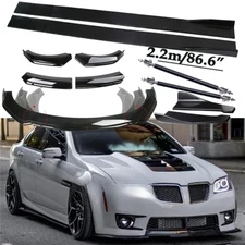For Pontiac G8 GT GTO Front Bumper Lip /Spoiler Side Skirts Rear+Glossy Black