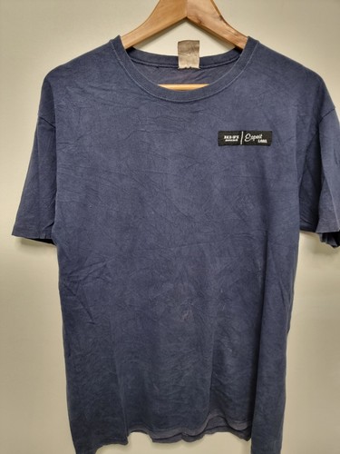 vintage esprit shirt mens size medium blue hifi 90s 80s embroidered - Picture 6 of 11