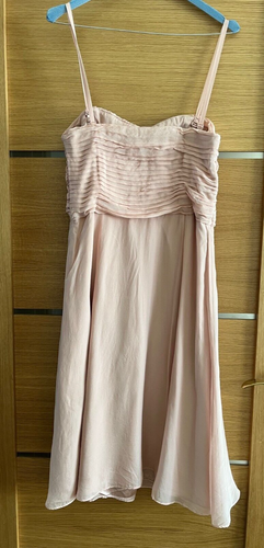 coast women's summer dress drape Aline no sleeve Pink 100%SI sz UK14 Large - 第 5/12 張圖片