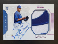 2016 National Treasures Frankie Montas 2 Color Rookie Patch Auto 6/49 Dodgers