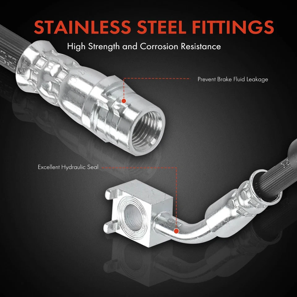 Manguera hidráulica de freno delantera derecha y derecha 2 piezas para Mercedes-Benz CLS63 AMG S E63 AMG S Foto 4 de 4