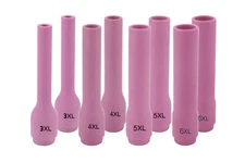 X-Long Alumina Nozzle Cups for TIG Torches 9/20/25 Standard and 17/18/26 Stubby