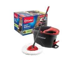 O-Cedar EasyWring Spin Mop & Bucket System – Hands-Free Microfiber Floor Cleani