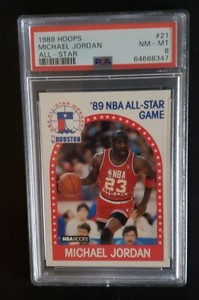MICHAEL JORDAN 1989 Hoops All Star #21 - PSA 8 (NM-MT)