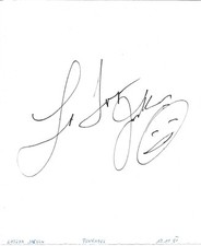 La Toya Jackson Autogramm signed 20x25 cm Albumblatt