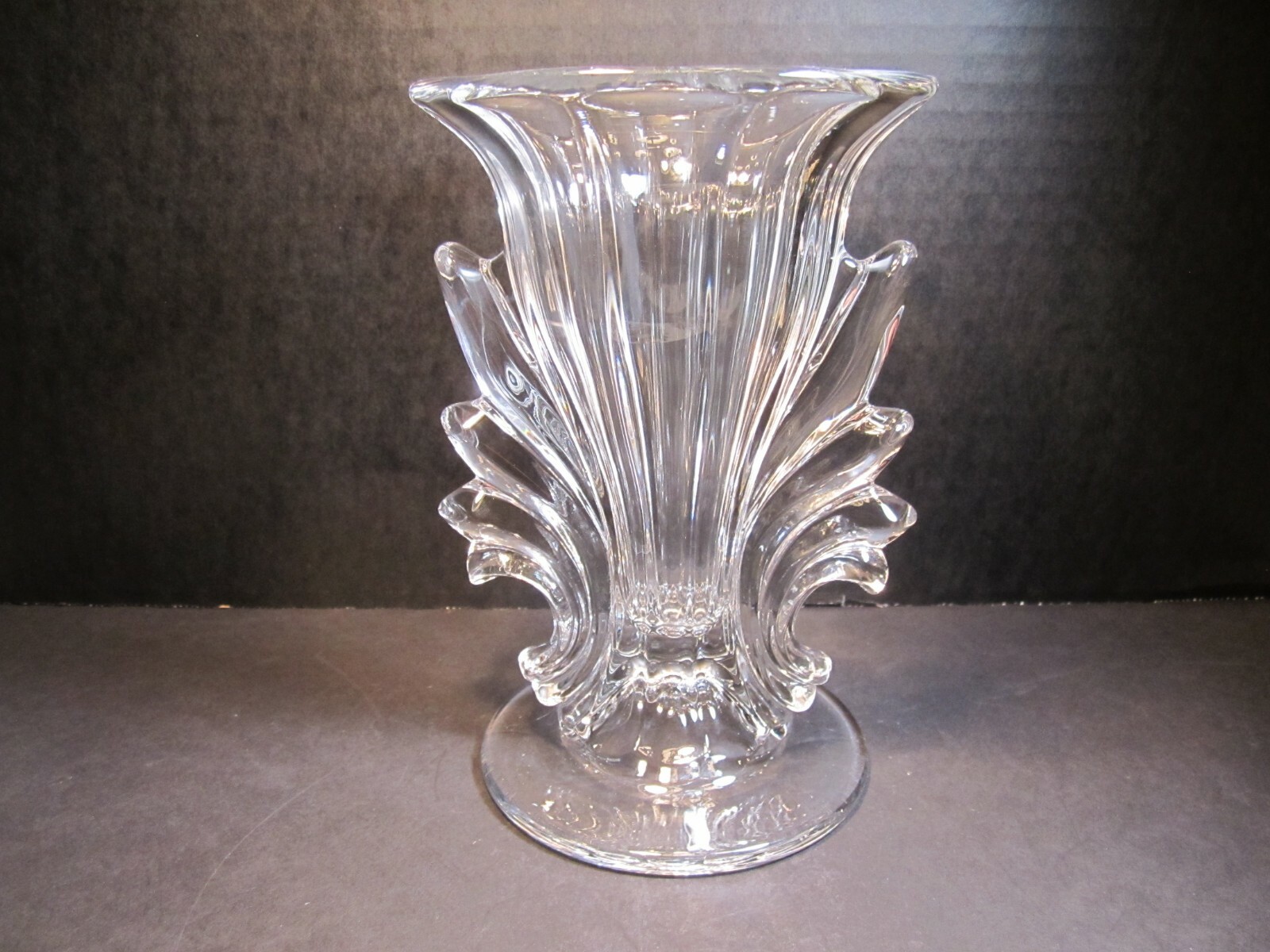 Elegant Fostoria Glass Baroque Pattern 7" Vase eBay