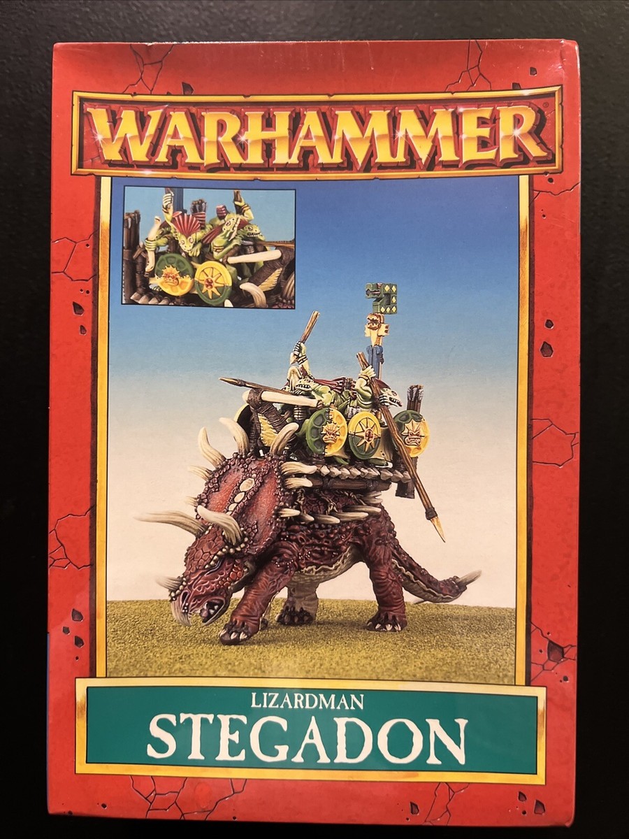 Warhammer Lizardman Stegadon (1997) Sealed NIB OOP Metal