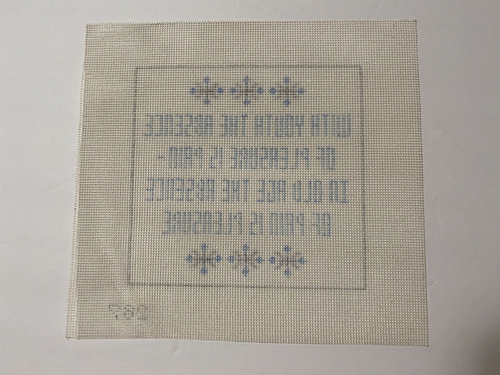 Funny Quote Humor Hand-Painted Needlepoint Canvas Youth & Old Age Novelty - Picture 3 of 7