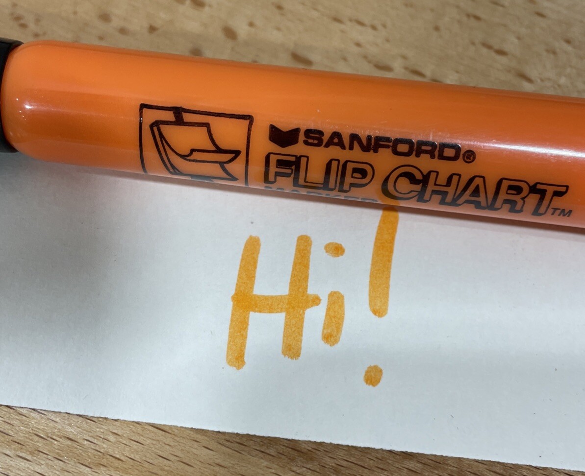 Sanford Flip Chart Marker ORANGE - New