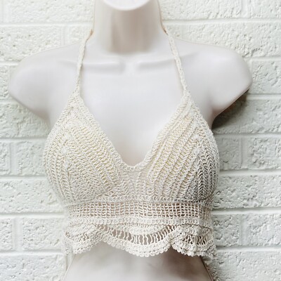 トップス eaphi fringe crochet knit bustier ivory eaphi fringe crochet knit bustier ivory - トップス新品 通販