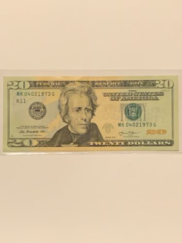 BIRTHDAY Note Alert $20 DOLLAR Bill (2013) April 02, 1973 Serial MK04021973G - Picture 3 of 10