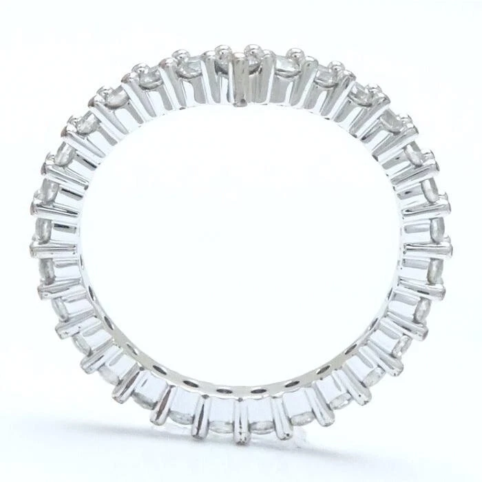 Swarovski Anello Cristallo Trasparente Misura 10.5 Placcato Argento Gioielli - Immagine 4 di 4