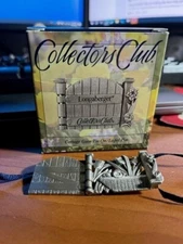 Longaberger Cottage Gate Tie-On Lapel Pin 2000 Collectors Club NOS Vintage