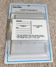 Radio Shack Cassette Mailers For Storage Or Mailing 44-608 Pack Of 3 W/ Labels
