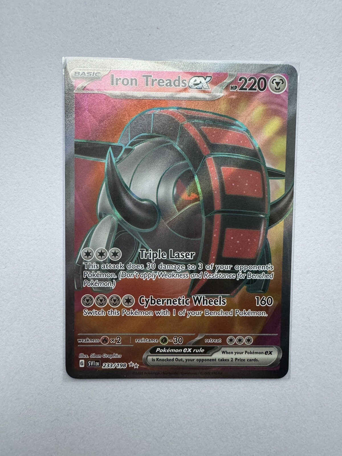 Iron Treads EX - 233/198 - Scarlet & Violet/Pokemon/SV1/Ultra Rare