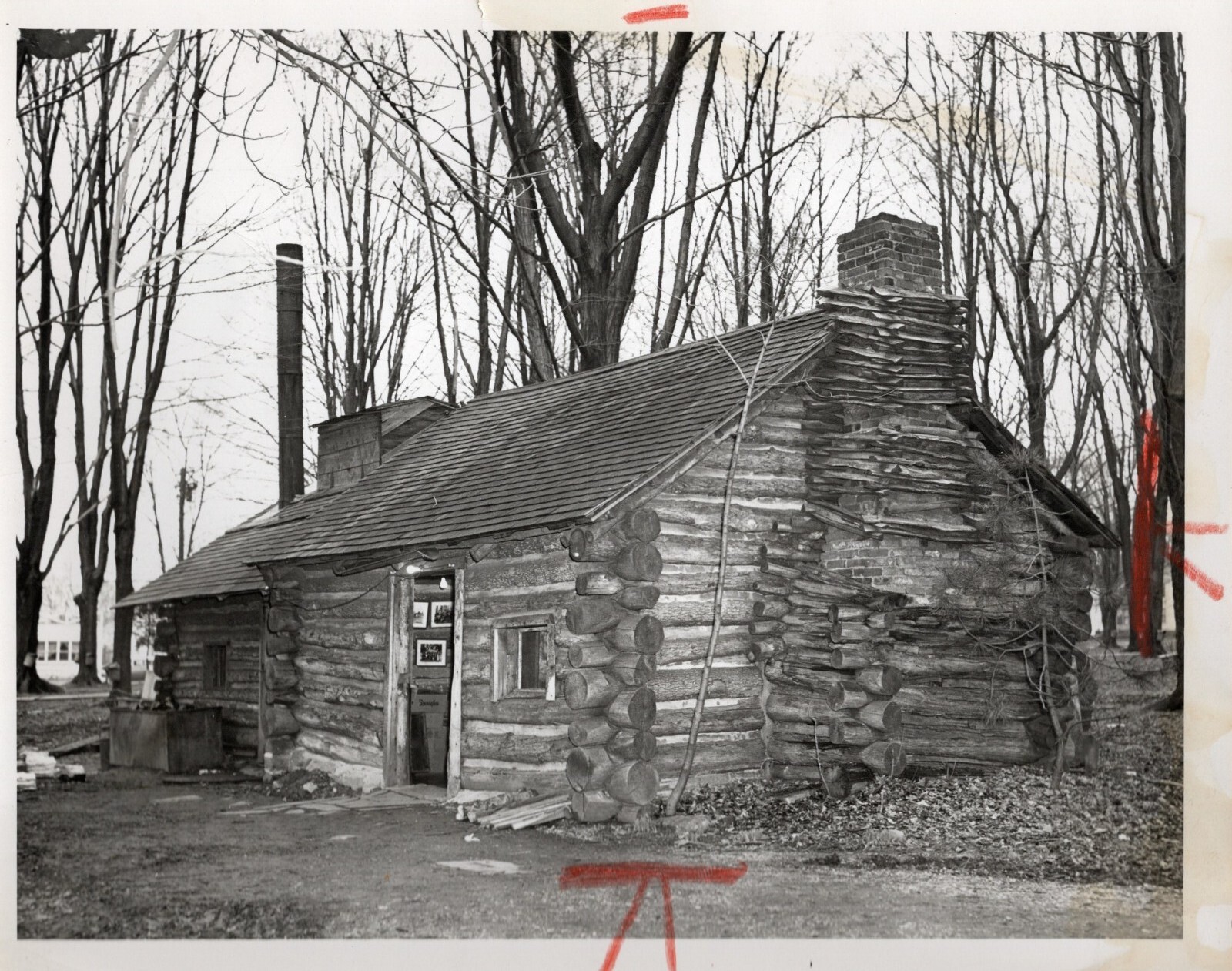 Vintage Original Press Photo Cleveland PD Burton Ohio Log Cabin 1953 eBay