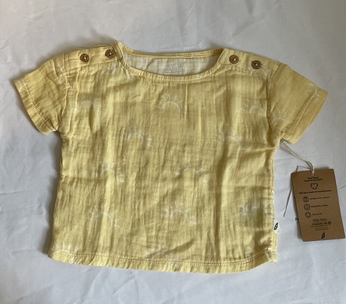 NEW Easy-peasy Toddler Girls Short Sleeve Sunshine Tee Tshirt, Size 12 Mon